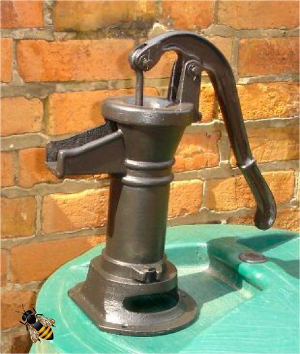 Hand water pump working - hand,