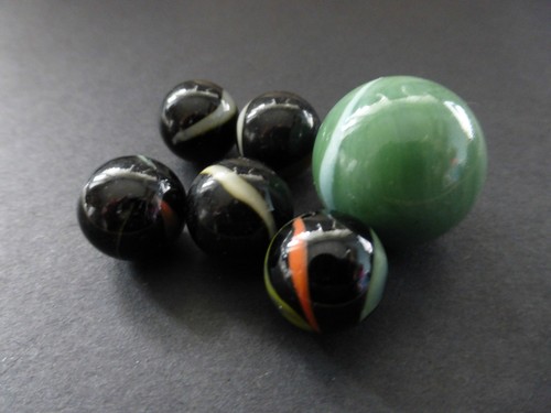 Glass marbles various - glass,