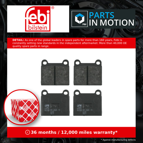 Brake pads set - pads, vw