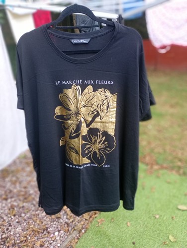 Evans black gold t - gold, shirt