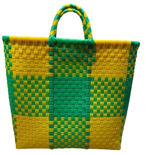 Vintage plastic woven market - vintage,