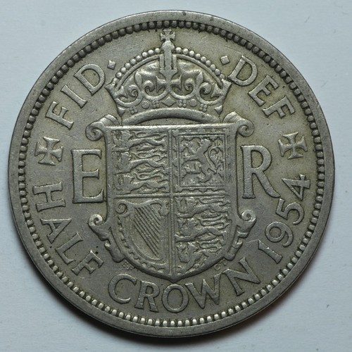1954 half crown queen - half,