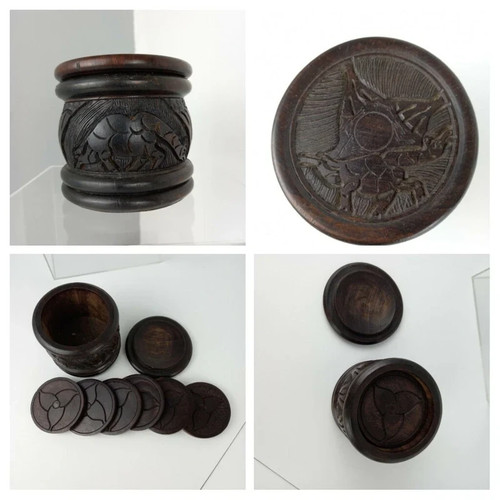 Vintage hand carved - vintage-,