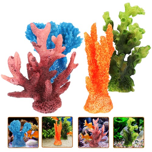 4pcs assorted resin coral - 4pcs,