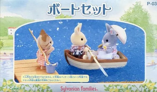 Sylvanian families boat set - families,
