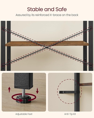 Vasagle tier bookshelf - vasagle,