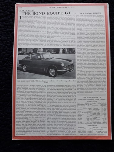 1964 bond equipe original - gt,