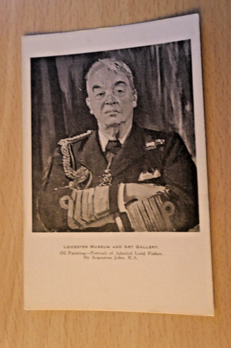 Postcard portrait of admiral - -,