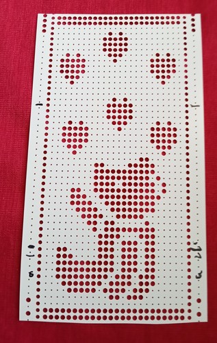 Hand punched punchcard suit - hand,