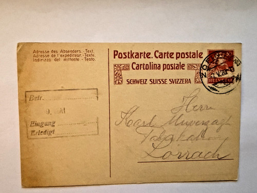 Switzerland postal stationery
