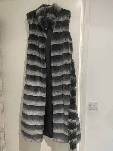 Midi length fur gilet - midi,