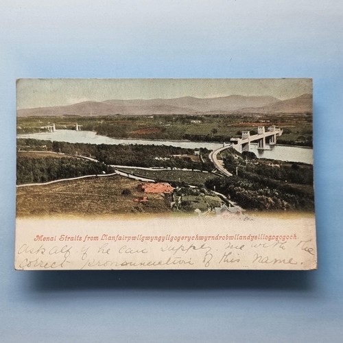 Anglesey postcard 1904 wales - anglesey,