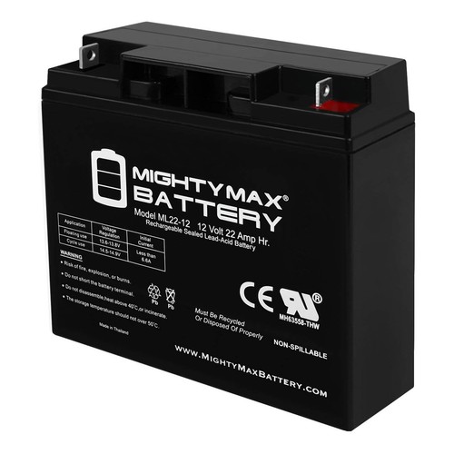 Mighty max 12v 22ah - mighty, battery