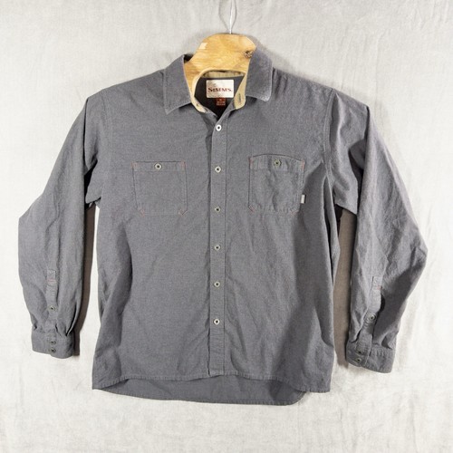 Simms fishing button - simms,
