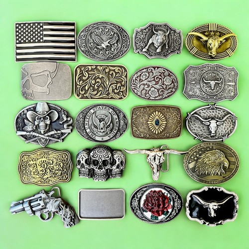 Western buckle cowboy belt - cowboy,