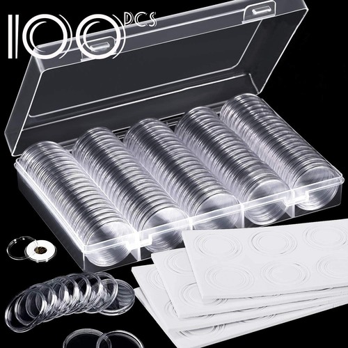 100pcs round coin cases - coin,