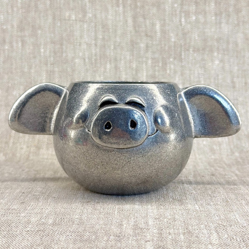 Wilton happy pig pewter - pig,