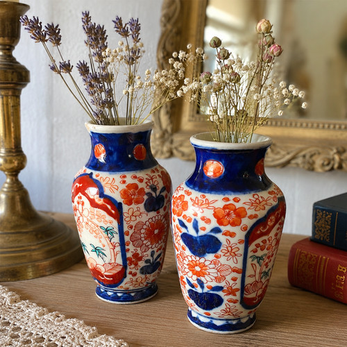 Antique japanese imari pair - japanese,