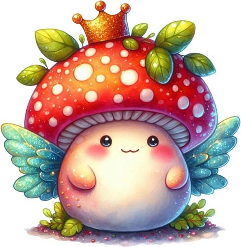 Magic fairy mushroom wall art - magic,
