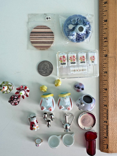 Huge lot doll - house, miniature