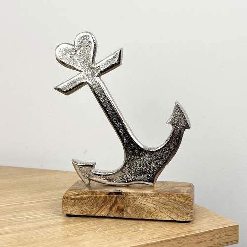 Vintage anchor ornament boat - ornament,