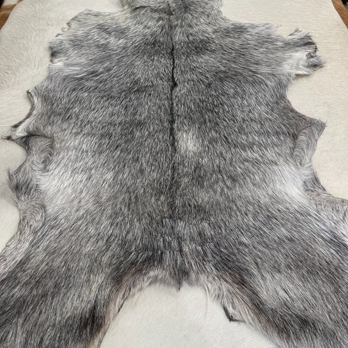 Avetco real goatskin fur rug - goatskin,