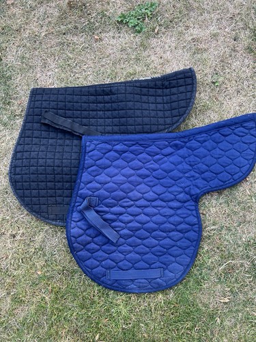 Quilted cotton numnahs - 2x,
