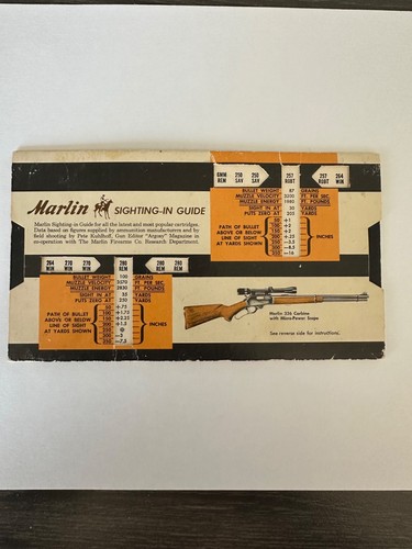 Vintage marlin gun - gun, sight-in