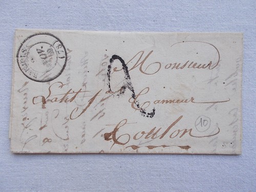 Pli var cachet barjols - barjols.taxe, 2