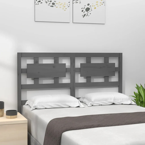 Headboard solid pinewood grey - solid,