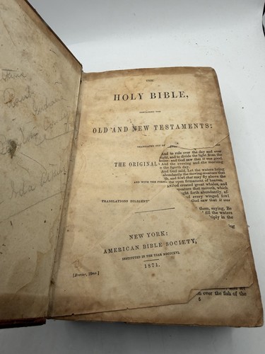 The holy bible - old, and