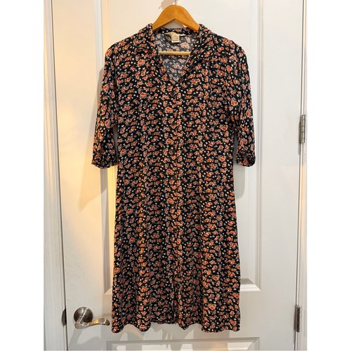Floral button front shirt - floral,