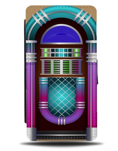 Retro jukebox flip wallet - jukebox,