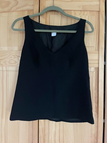 Crew black wool suit vest - j,
