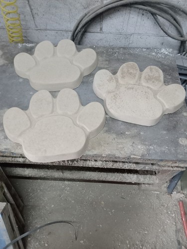 Paw print stepping - print,