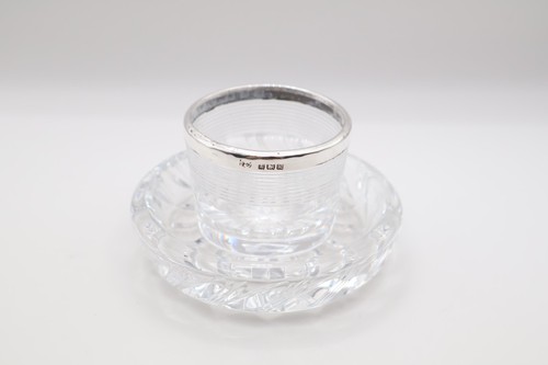 Antique silver mounted glass - antique,