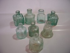 Genuine victorian ink well - 8, well-