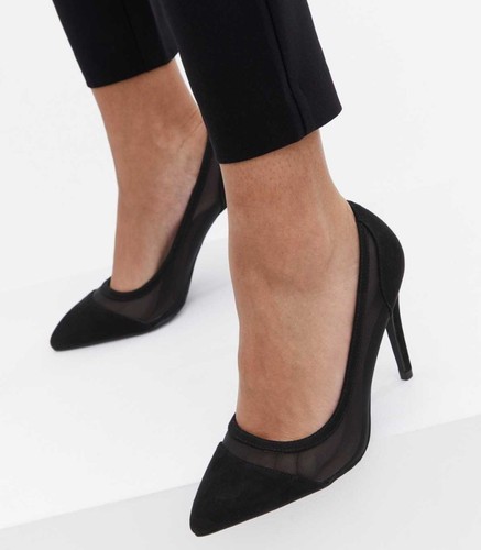 Zara black pointed heels - pointed,