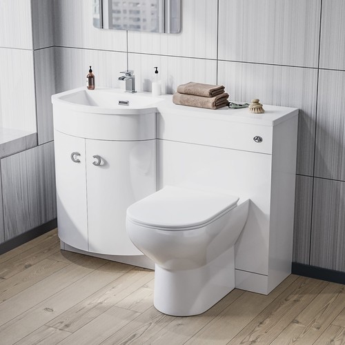 Nes home 1100mm left hand - hand, sink