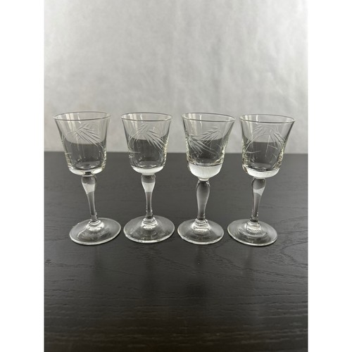Vintage etched wheat cordial - vintage,