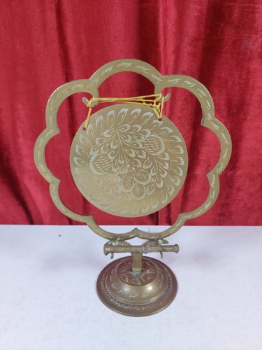Vintage brass gong - vintage,
