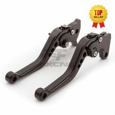 CNC Adjust Short Clutch Brake Levers For YZF R6 2005-2016 R1 04-08 Black A Pair