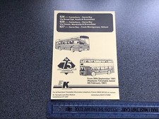 East Kent National Bus Company Services 626 627 629 Bus Timetable September 1991