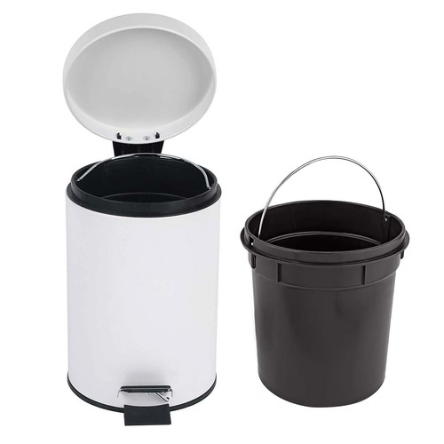 Stainless steel pedal bin - stainless,