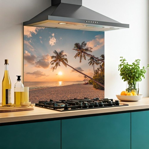 Printed glass kitchen - printed,