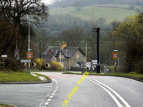 Photo 6x4 a483 entering - 6x4,
