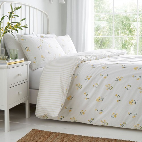Ditsy floral seersucker duvet - floral,