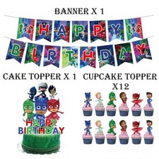 PJ Masks Birthday Party Banner
