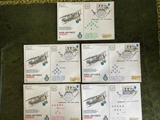 5 RAF Covers - RED ARROWS Flown, All 5 Formation Cachets - Apollo, Concorde etc