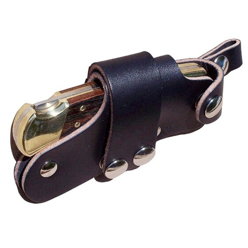 Leather knife sheath for belt - knife,